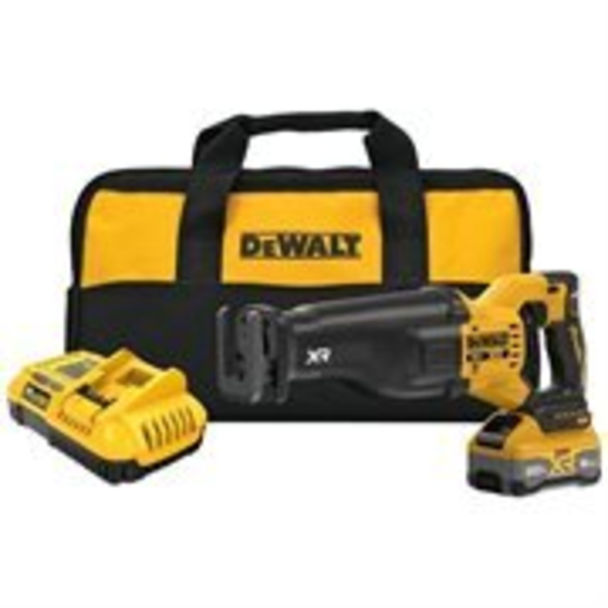 DEWALT 20V MAX XR Brushless Cordless Reciprocating Saw Kit — 1 1/8in. Stroke Length, Variable Speed, LED Light, Model# DWTDCS384WW1